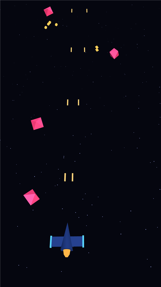 Nova Strike: a starfighter shooting at incoming enemy ships