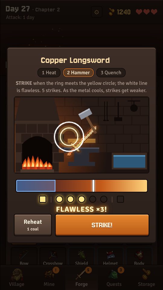 The Last Blacksmith: forging a blade on the anvil